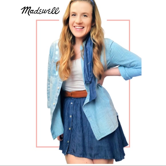 Madewell chambray Classic Ex-Boyfriend Shirt - Picture 1 of 7